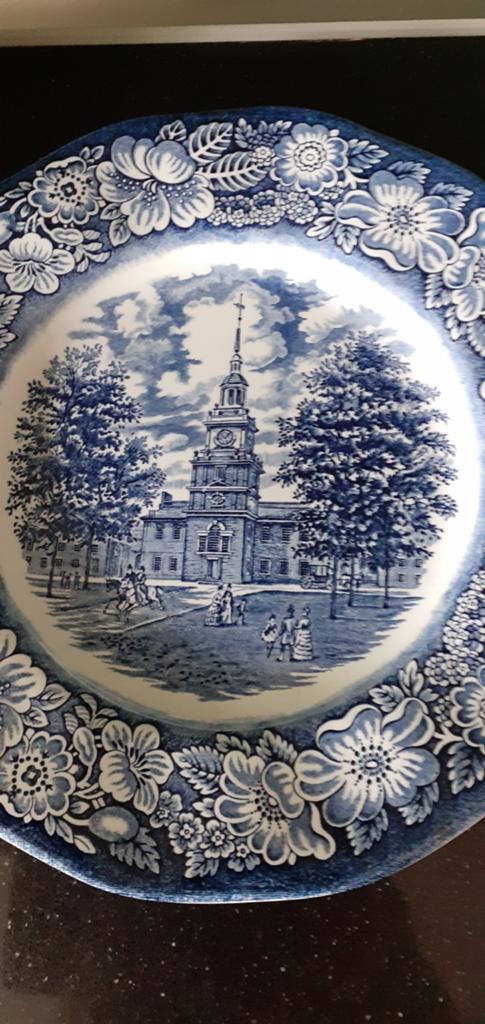 Liberty Blue Staffordshire Ironstone Borden borden set, Antiek en Kunst, Ophalen
