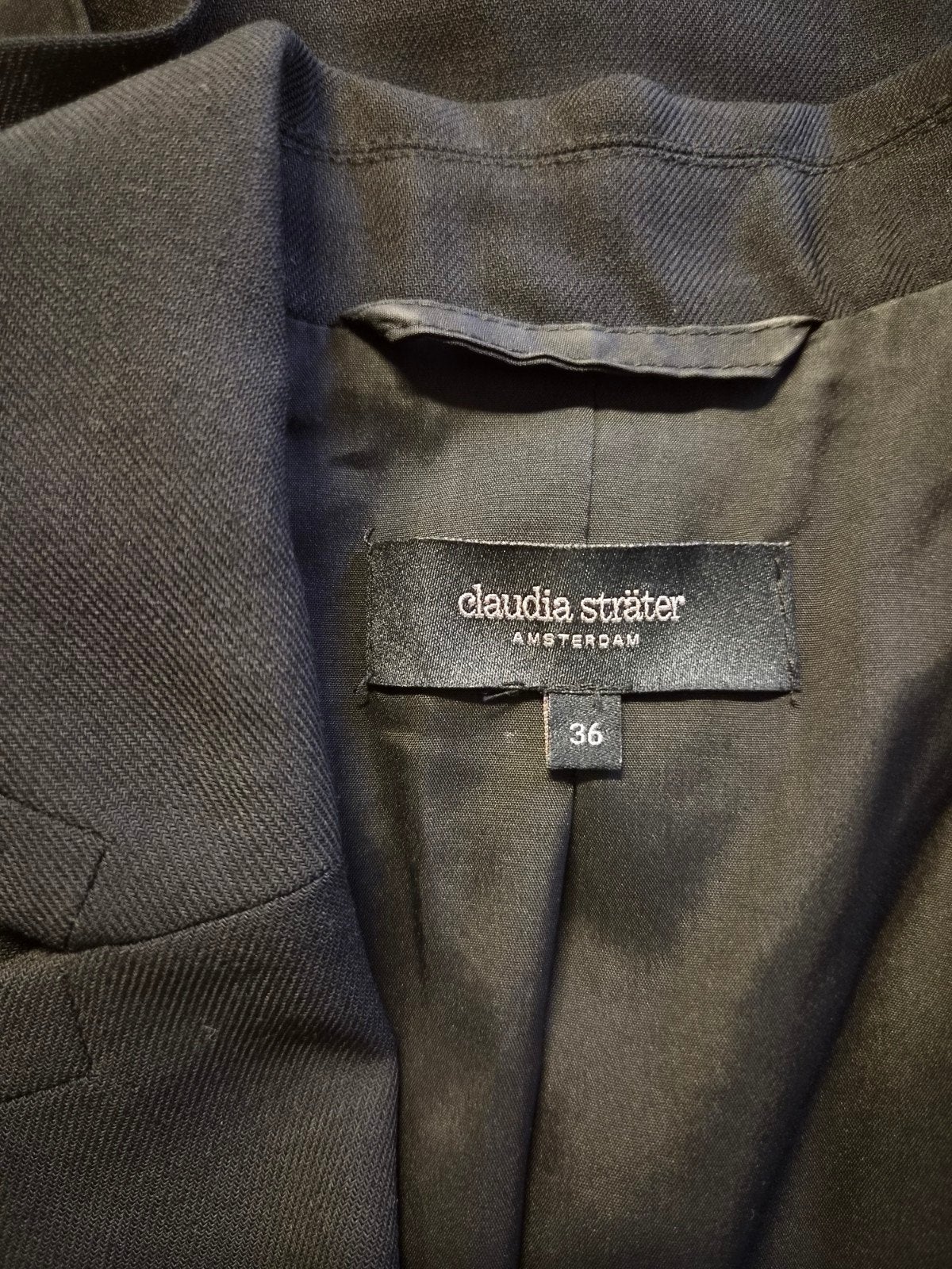 Claudia Sträter Zwart Wollen Jasje Maat 36, Kleding | Dames, Zwart, Ophalen of Verzenden, Zo goed als nieuw, Maat 36 (S)