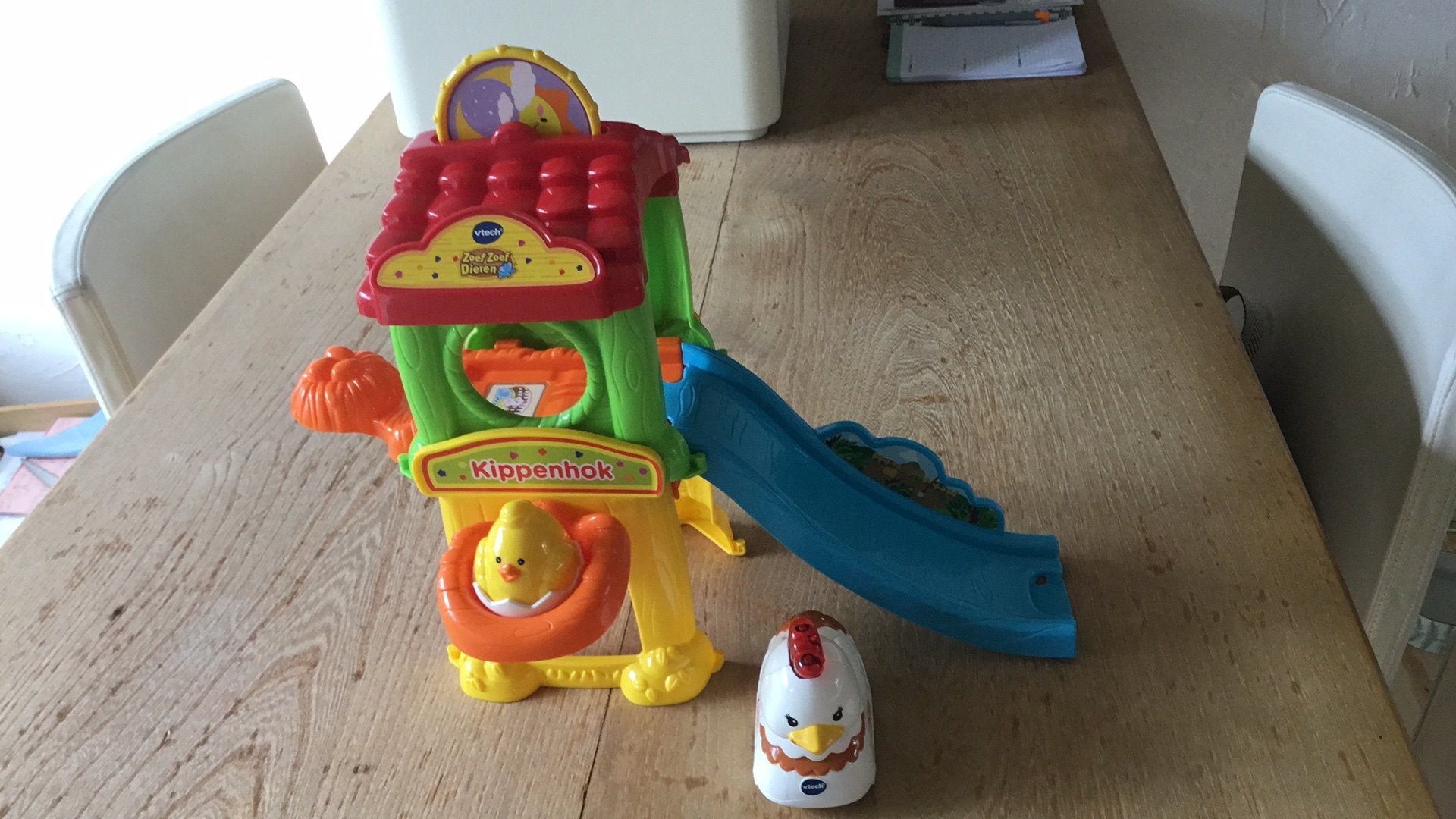 ZoefZoef dieren Kippenhok met kip en kuiken,Vtech, Ophalen of Verzenden, Zo goed als nieuw