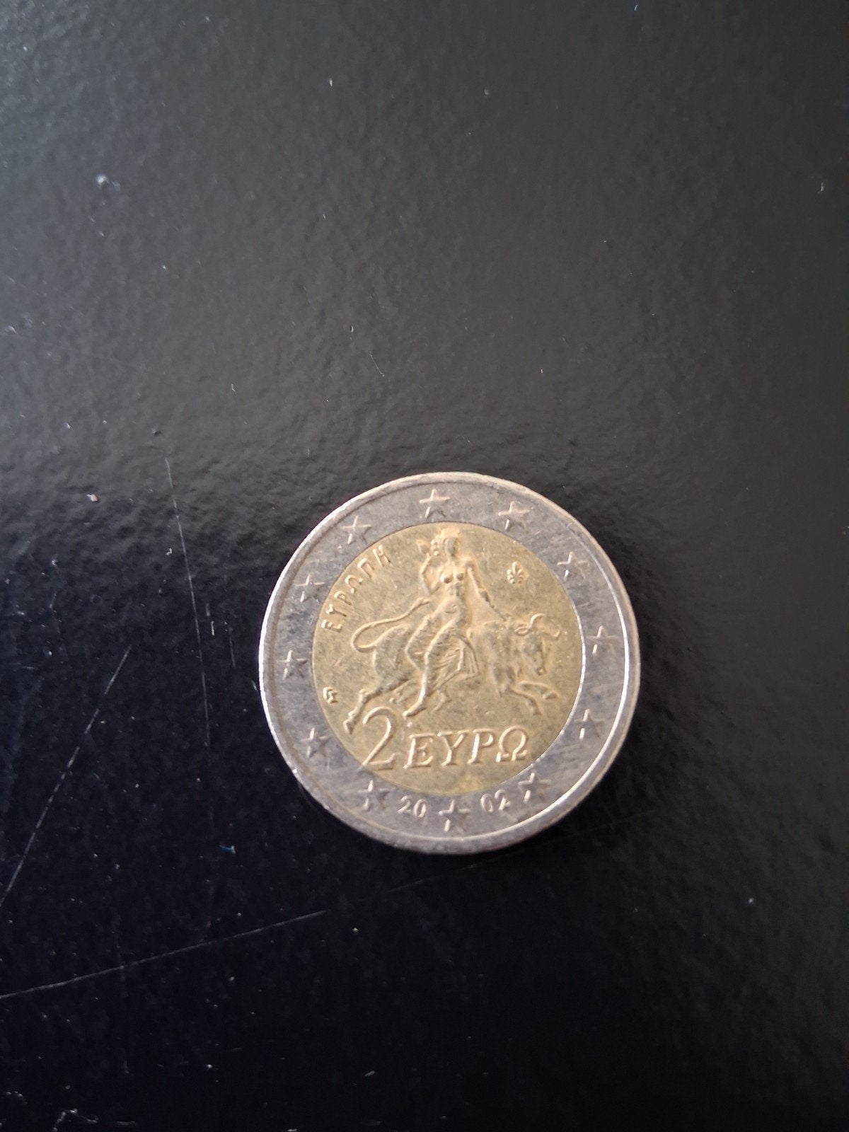 Zeldzame Griekse 2 Euro munt 2002 - Europa ontvoering, Ophalen of Verzenden