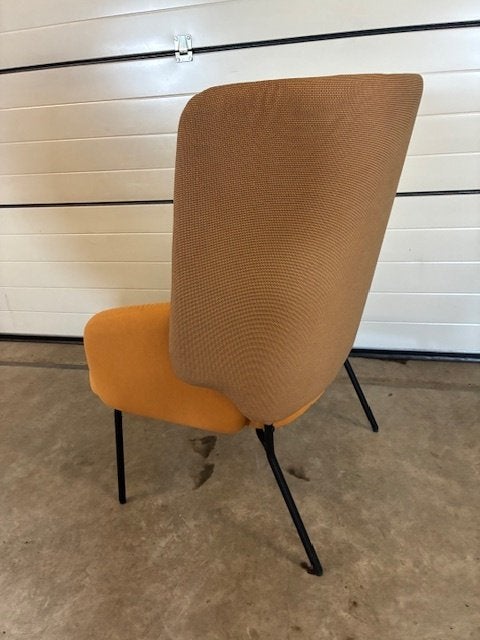 Geel oranje vintage fauteuil 3 stuks, Ophalen, Gebruikt, -, -