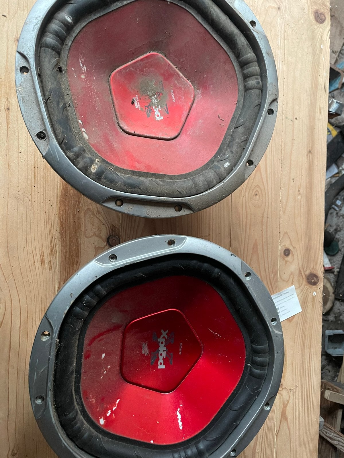 Sony Xplod 1200W Subwoofers (2 stuks), Auto diversen, Ophalen of Verzenden, Gebruikt