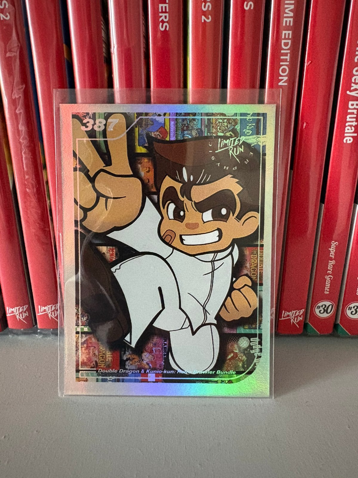 LRG kaart N.387 (Double Dragon & Kunio-Kun), Ophalen of Verzenden, Zo goed als nieuw