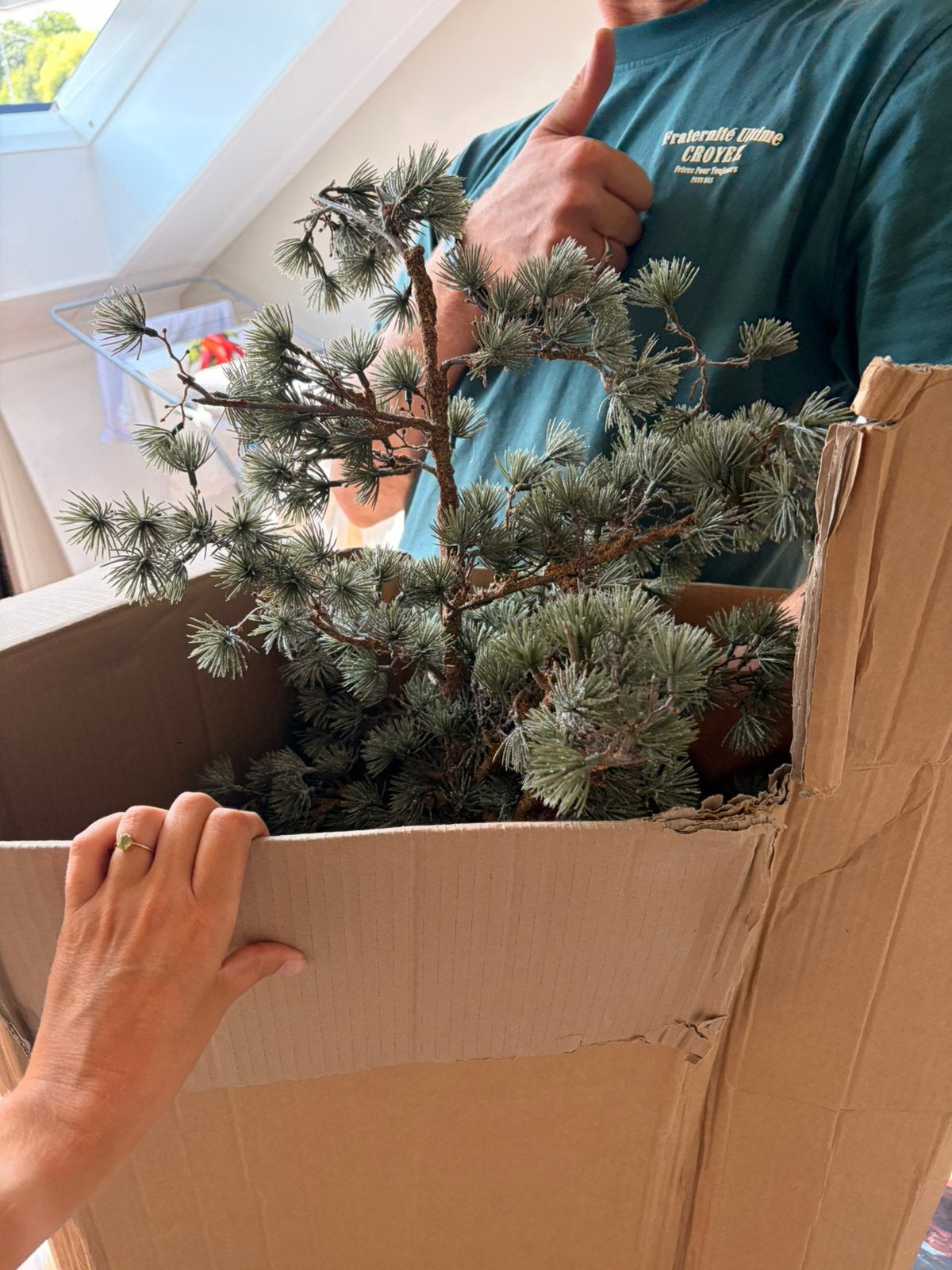 Kunstkerstboom Nyna intratuin 150, Ophalen, Gebruikt