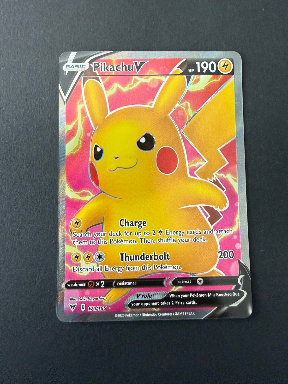 Vivid Voltage 170/185 Pikachu V, Ophalen of Verzenden, Nieuw, Losse kaart