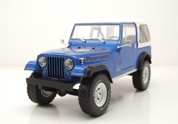 Jeep CJ-7 "Renegade" 1978 Blauw Metallic 1:18 Greenlight Col, Overige merken, Tschuiten@hotmail.com, Duitsland, Auto