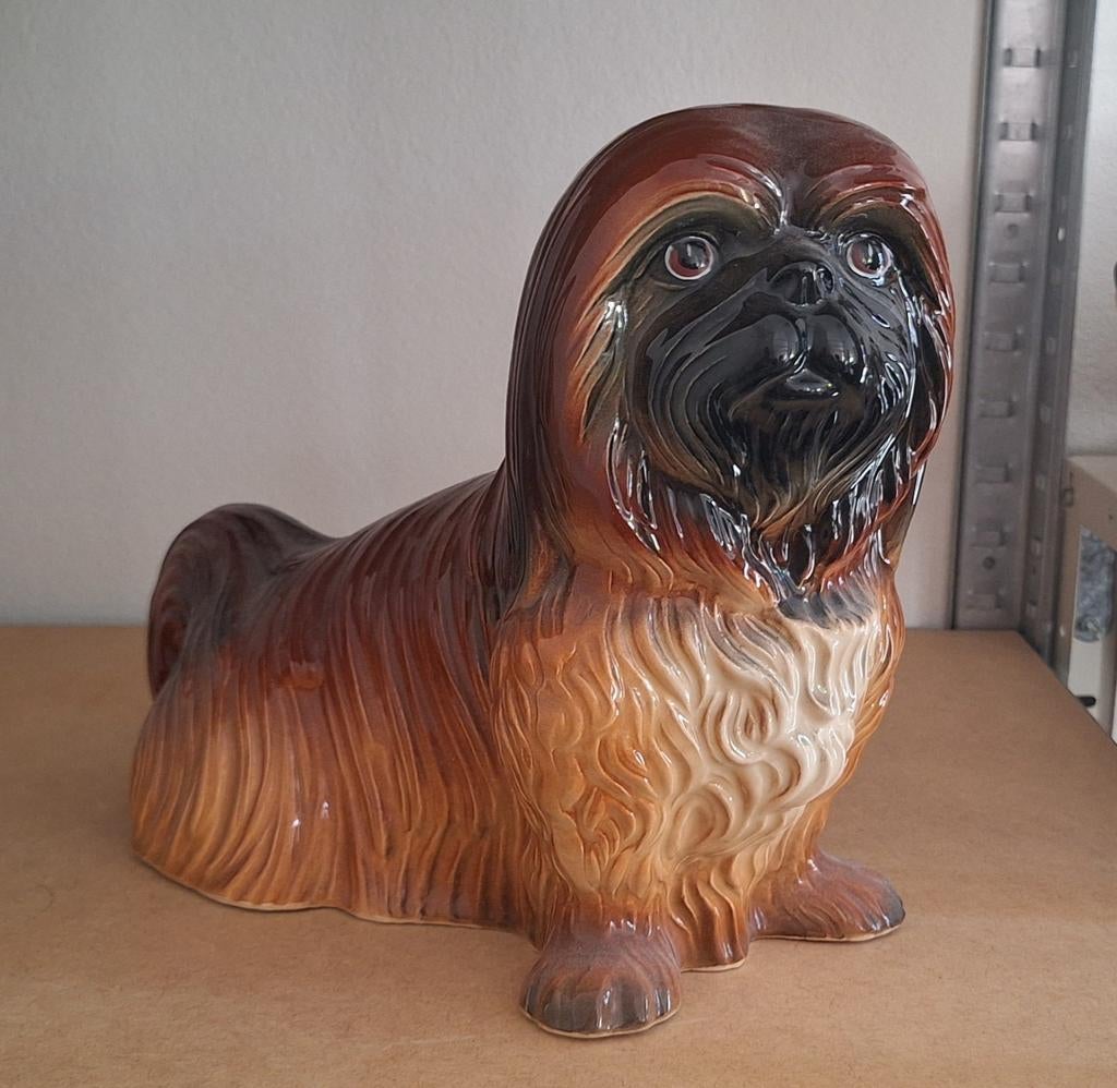 Vintage Holland Keramiek Pekinees Hond Beeldje, Ophalen