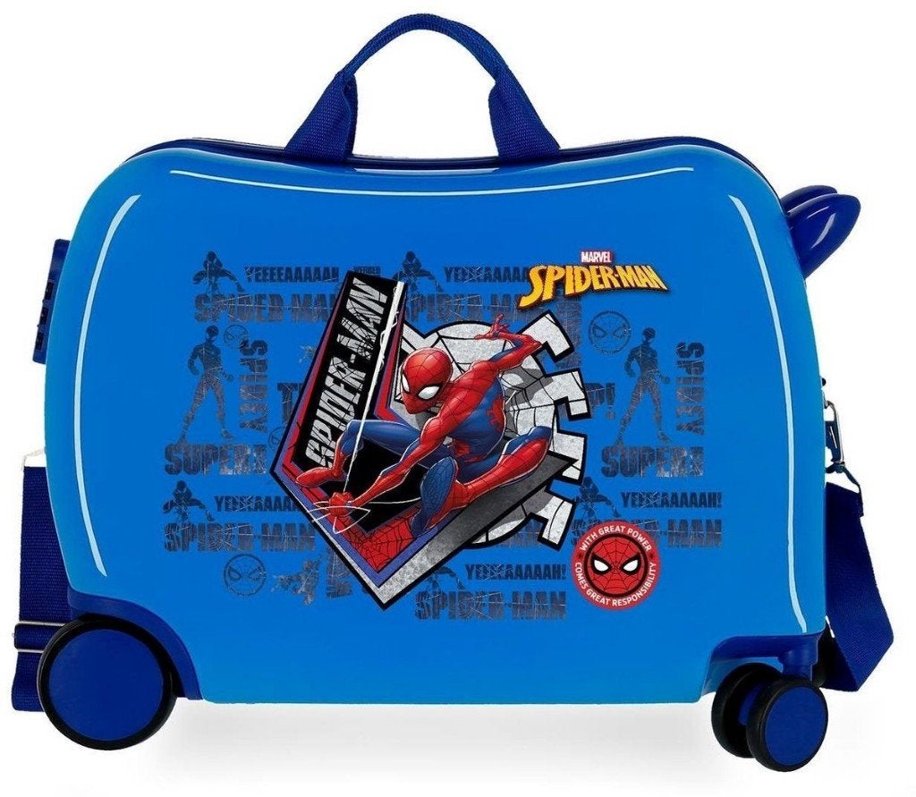 Spiderman ABS Ride-On Kinderkoffer - Marvel - Gratis Verzend, Sieraden, Tassen en Uiterlijk, Koffers, Wieltjes, Overige materialen