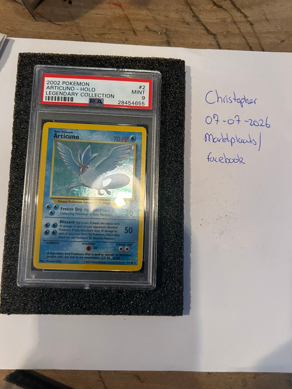 Legendary collection articuno psa 9 Mint, Ophalen, Zo goed als nieuw