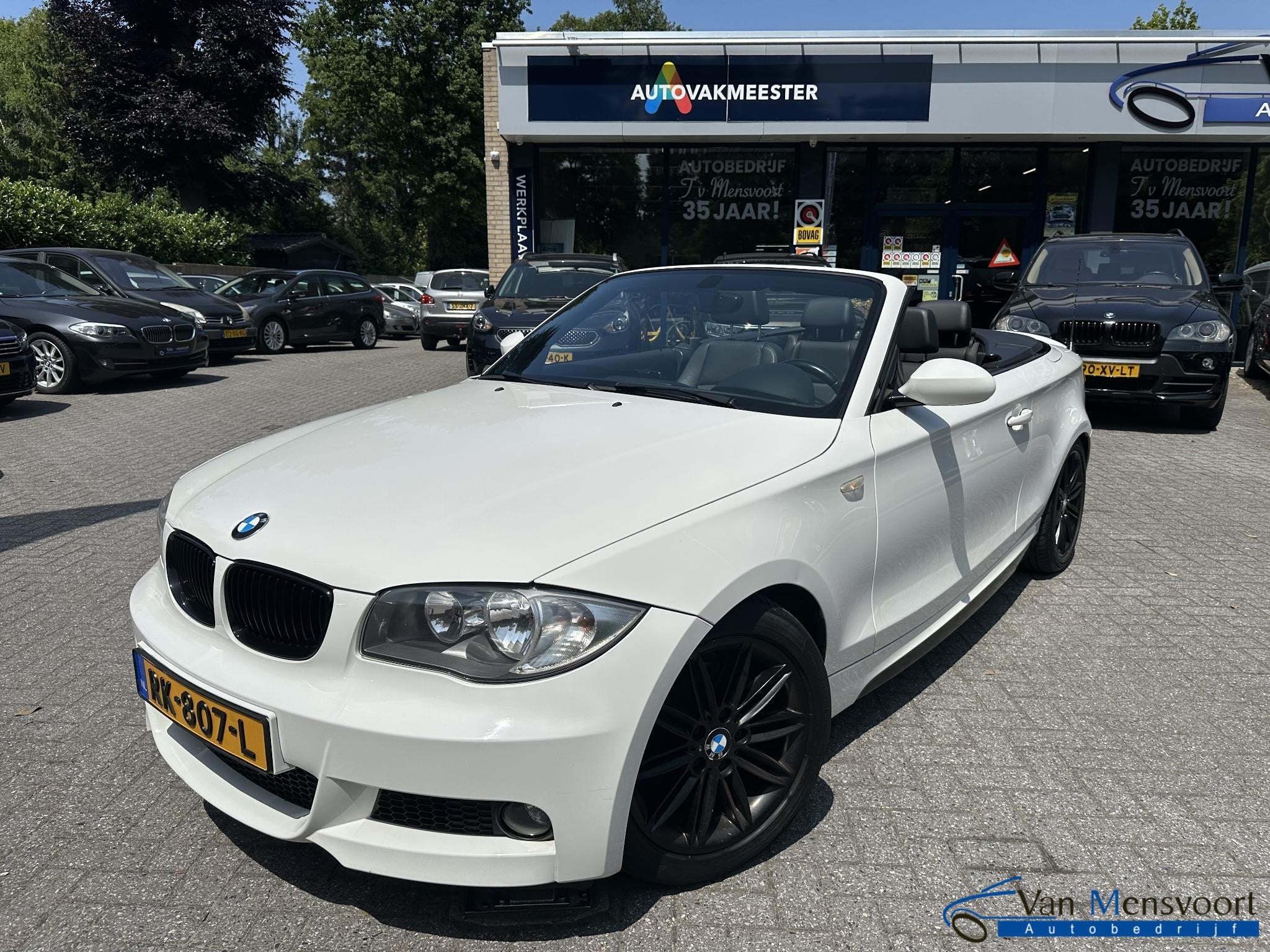 BMW 1-serie Cabrio 118i 2.0i M-Pakket Leder|Sportstoelen|Cli, Auto's, BMW, 1-Serie, Euro 5, 4 stoelen, Wit