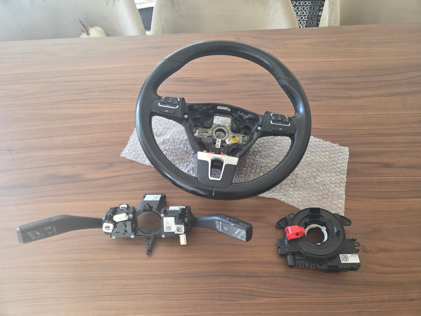 VAG Multi Functioneel Stuur kit, met sleepring en combischak, Ophalen of Verzenden, Gebruikt, Volkswagen