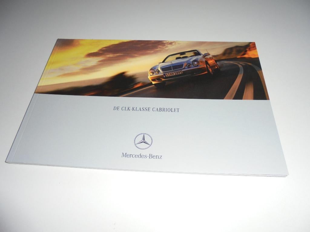 brochure Mercedes CLK Cabriolet  2002, Ophalen of Verzenden, Nieuw, Mercedes