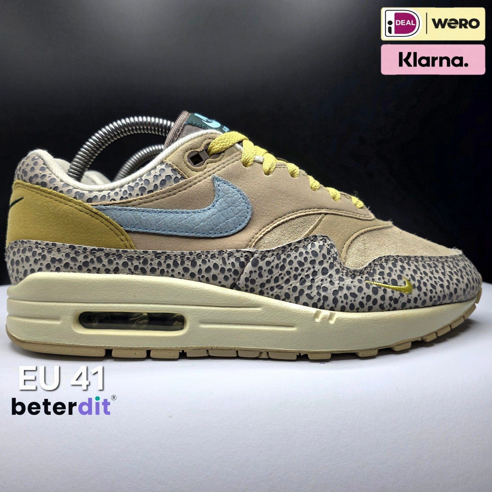 Nike Air Max 1 'Safari Cobblestone' Maat: 41, Ophalen of Verzenden, Nike, Nike, Nike air max