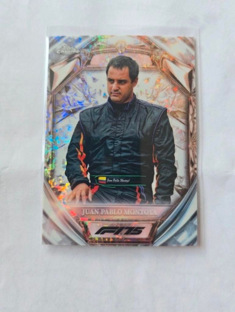 Topps chrome f1 2025 juan pablo montoya diamond, Verzenden, Nieuw, Overige sporten, Spelerskaart