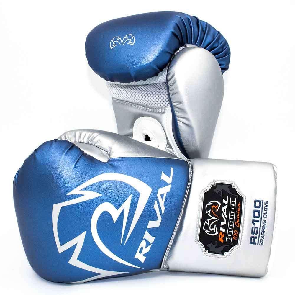 Bokshandschoenen Rival Pro Sparring RS100 Blue (veters), Ophalen of Verzenden, Nieuw, Bokshandschoenen