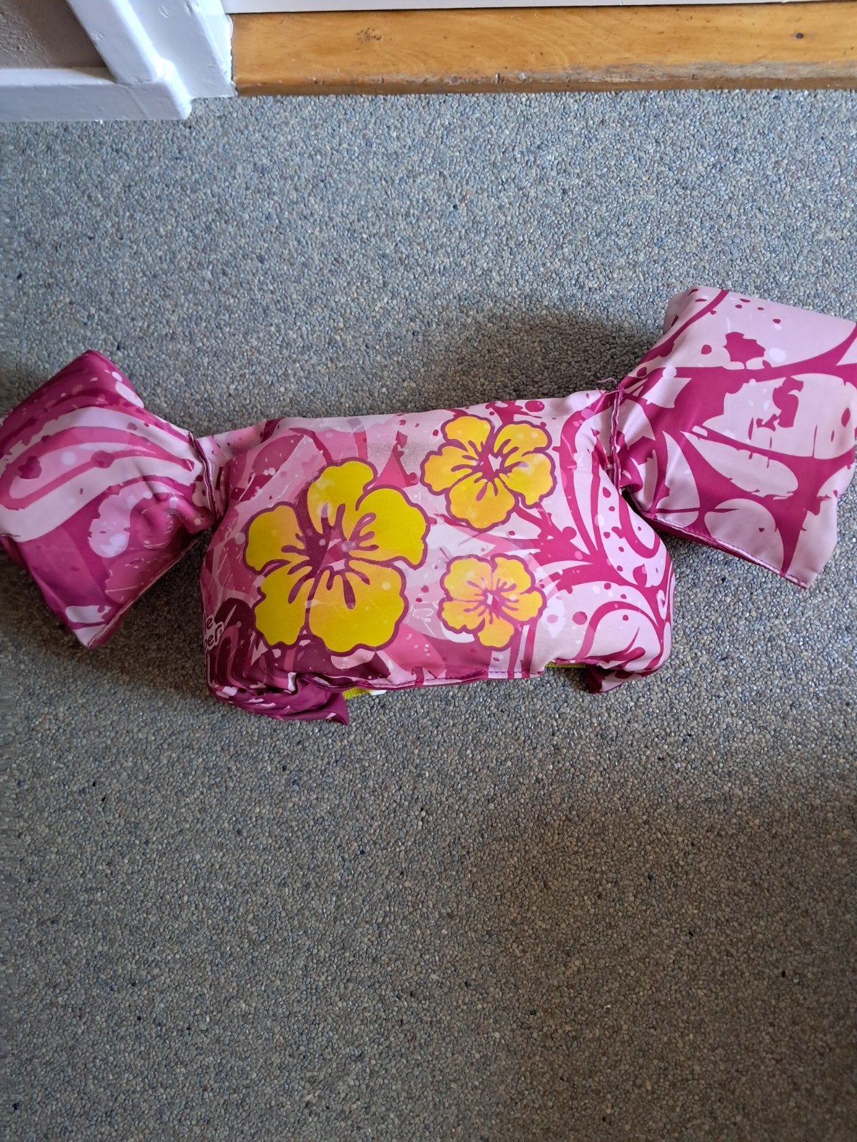 Puddle Jumper zwembandjes roze met bloemen, Ophalen of Verzenden, Gebruikt
