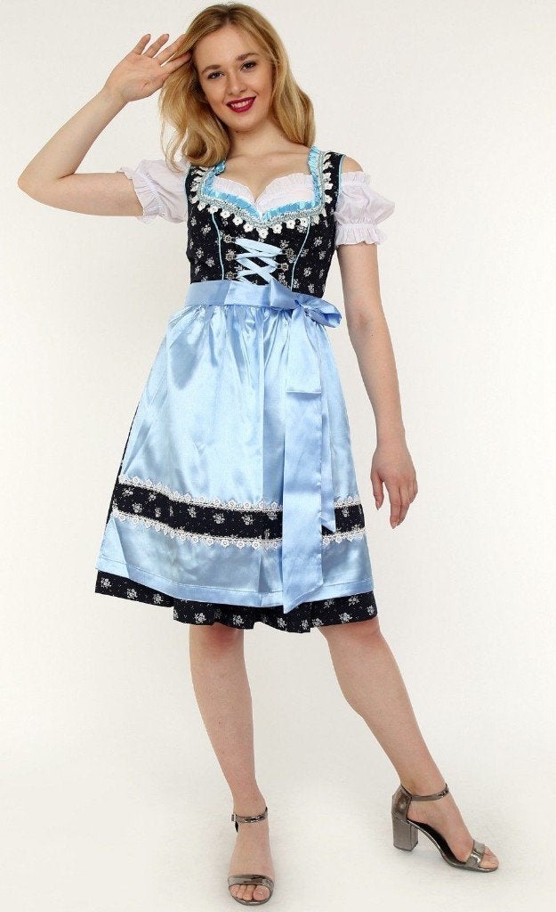 3-delige dirndl maat 36 tm 46 Katoen NIEUW, Ophalen of Verzenden, Nieuw, Maat 34 (XS) of kleiner, Overige thema's