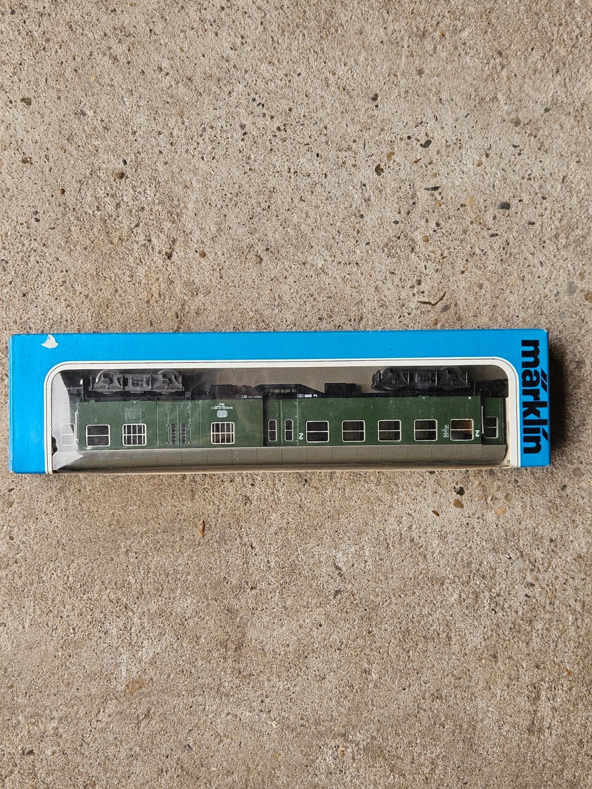 Märklin wagon Groen in Doos, Wisselstroom, Locomotief, Ophalen of Verzenden, Zo goed als nieuw
