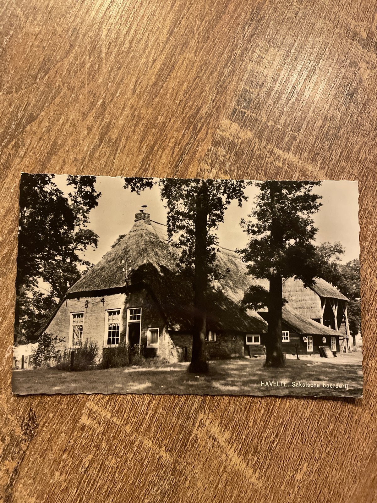 Oude ansichtkaart Havelte, Saksische boerderij, Verzamelen, Ophalen of Verzenden, Gelopen, Drenthe