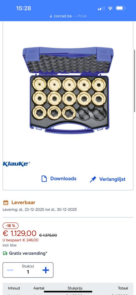 Klauke R22 en 13-dellige sets, Ophalen of Verzenden, Nieuw