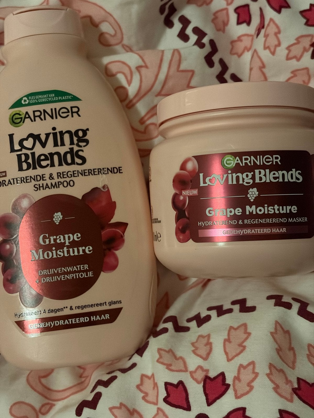 Garnier Loving Blends Grape Moisture Haarverzorging Set, Ophalen of Verzenden, Nieuw, Shampoo of Conditioner
