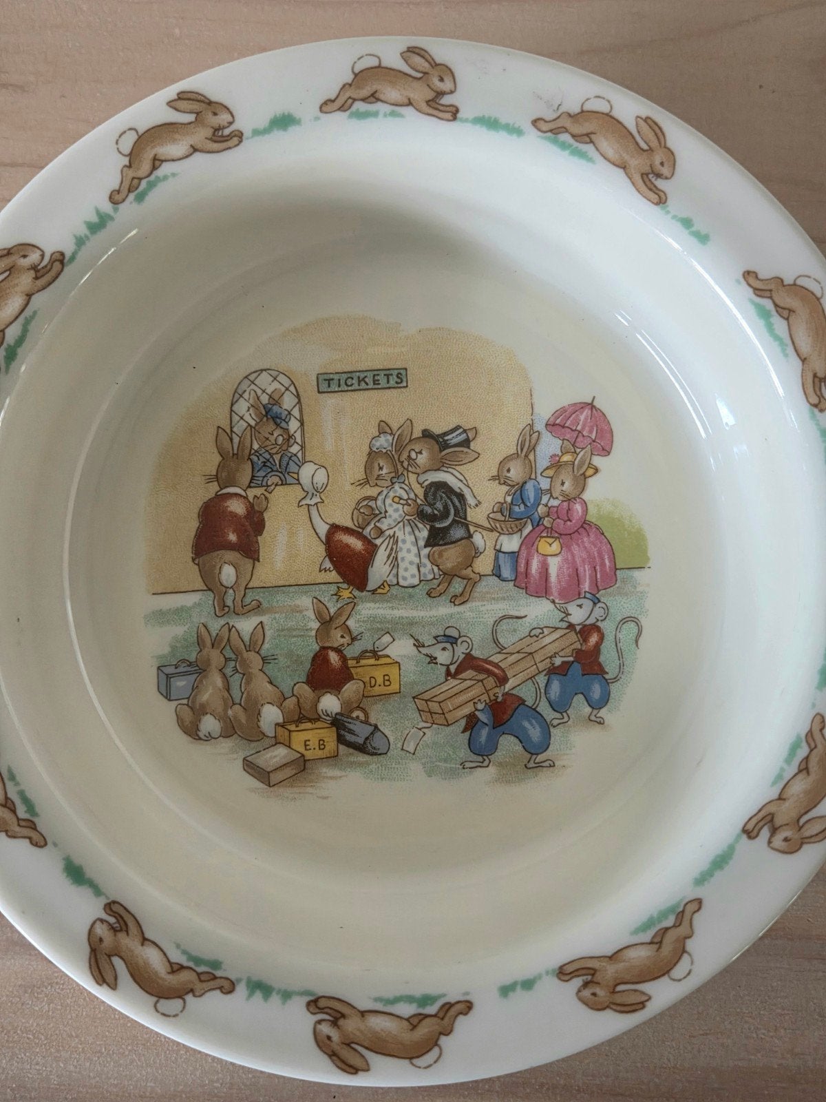 Vintage schaal / papkom Bunnykins van Royal Doulton, Antiek en Kunst, Ophalen of Verzenden