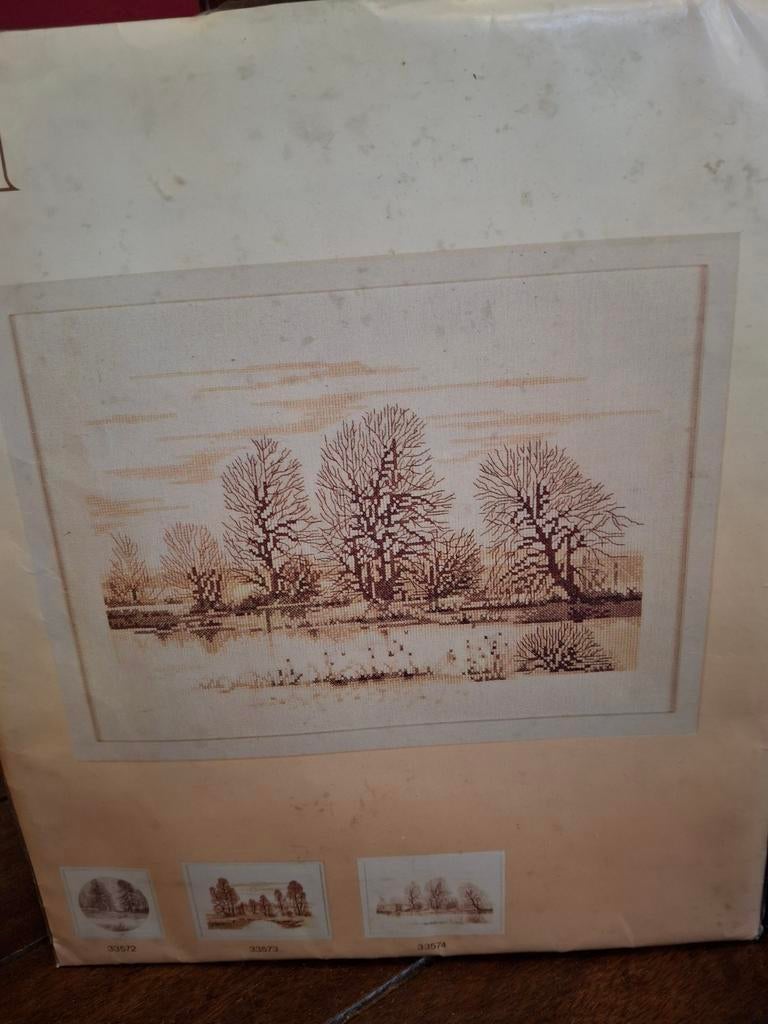 Landschap bomen, Ophalen of Verzenden, Nieuw, Borduurpakket