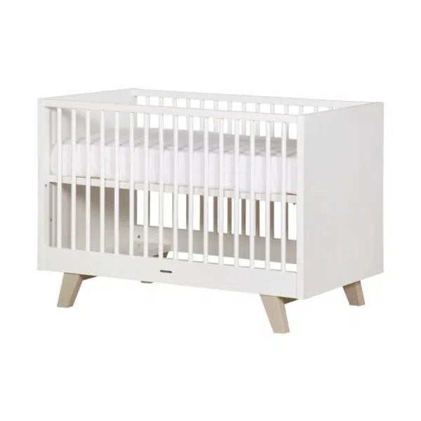 Kidsmill Lar/Fynn Ledikant 60x120 cm - Wit, Ophalen, Gebruikt, Ledikant