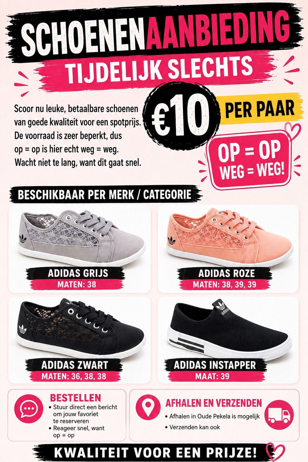 Adidas schoenen dames diverse maten, Kleding | Dames, Ophalen of Verzenden, Nieuw, Sneakers of Gympen