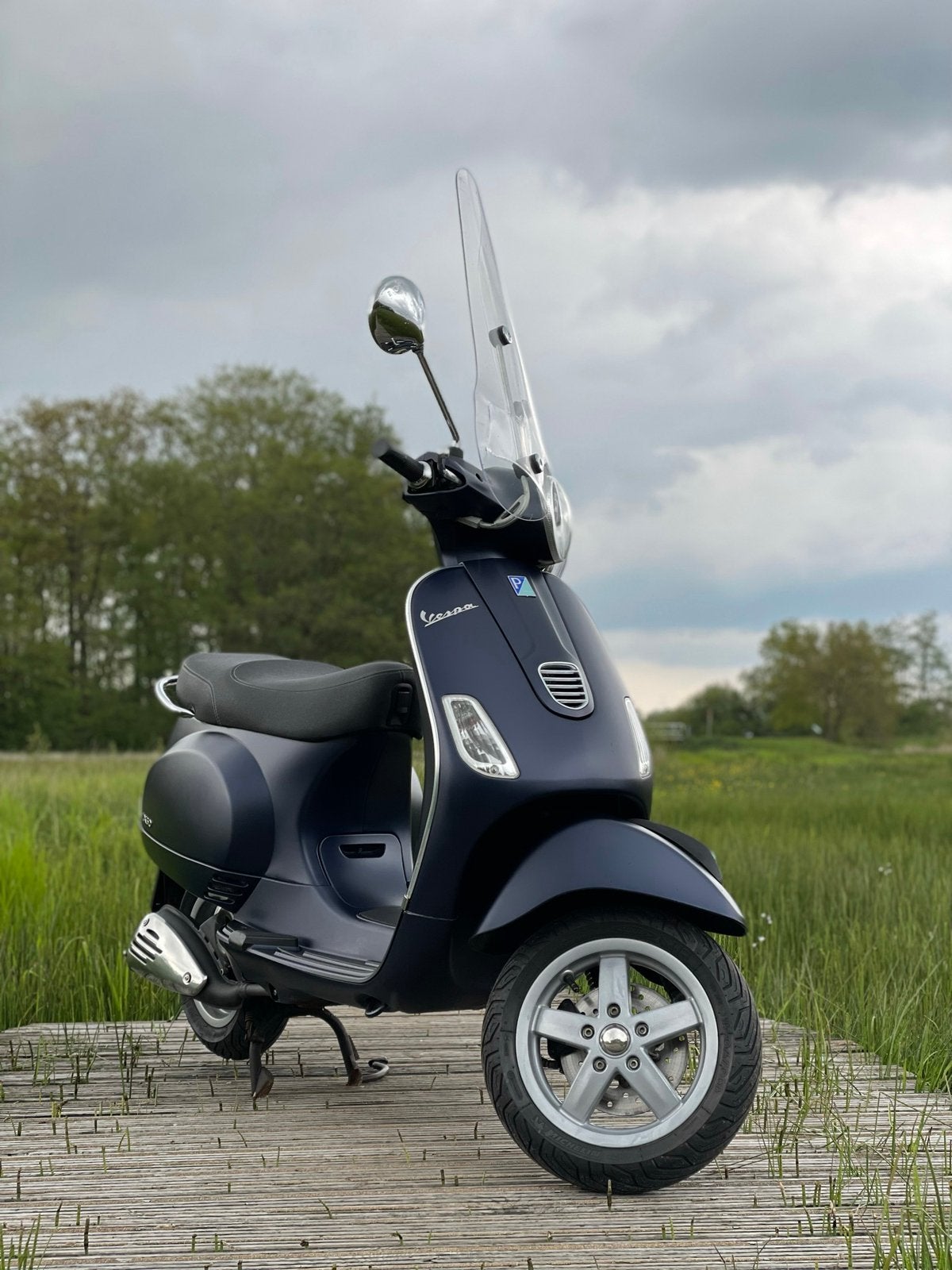 Vespa LX50 4T Mat Blauw, Ophalen, Gebruikt, Benzine, Vespa