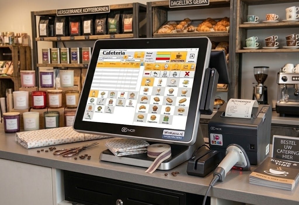 Compleet POS Kassasysteem Cafetaria, Snackbar Eetcafé Horeca, Ophalen of Verzenden, Refurbished, Windows