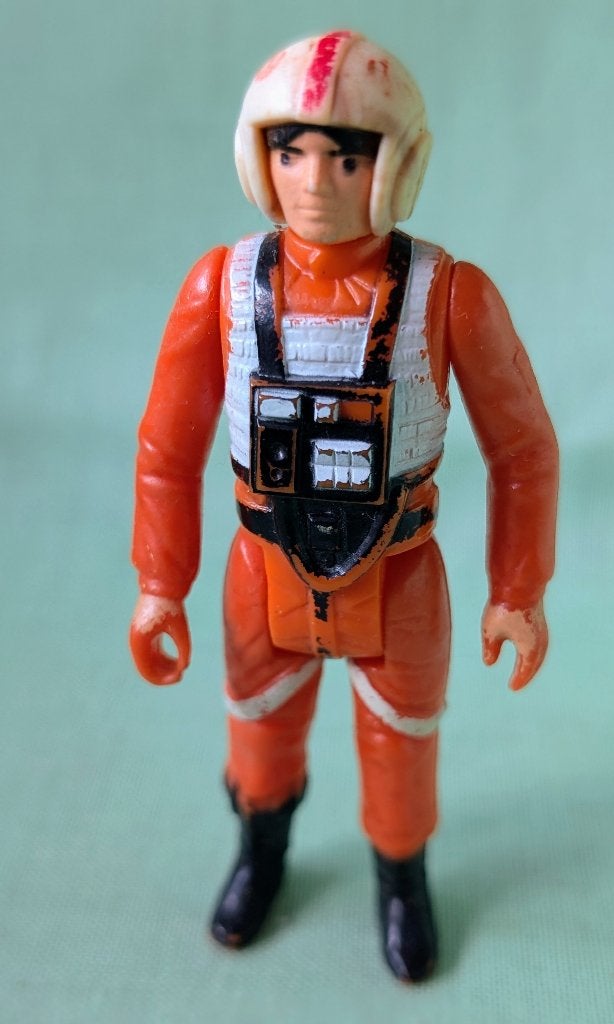 Vintage Star Wars "Pilot Luke Skywalker" 1978 Hong Kong, Verzamelen, Ophalen of Verzenden, Gebruikt, Actiefiguurtje