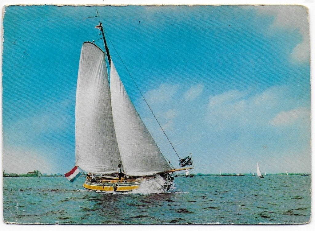 Friesland Statenjacht Friso Gelopen Ansichtkaart (B 2684 ), Ophalen of Verzenden, 1980 tot heden, Gelopen, Friesland