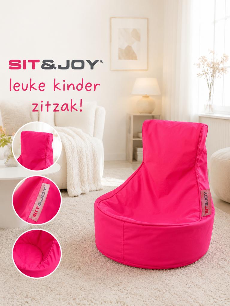 Zitzak Sit & Joy voor kleuters, Ophalen, Zo goed als nieuw, Roze, Zitzak