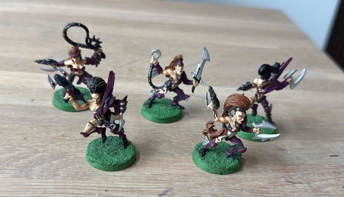 Warhammer 40k Drukhari Dark Eldar - Wyches (metal) #1, Ophalen of Verzenden, Zo goed als nieuw, Warhammer