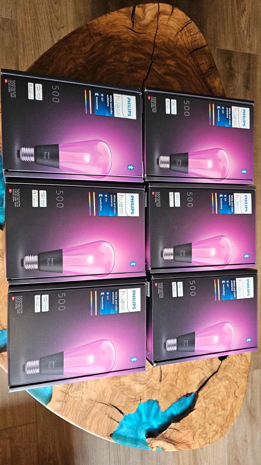 Philips Hue Lightguide E27 Peervormige Lampen (6 stuks), Ophalen, Meerkleurig, E27 (groot), Philips Hue