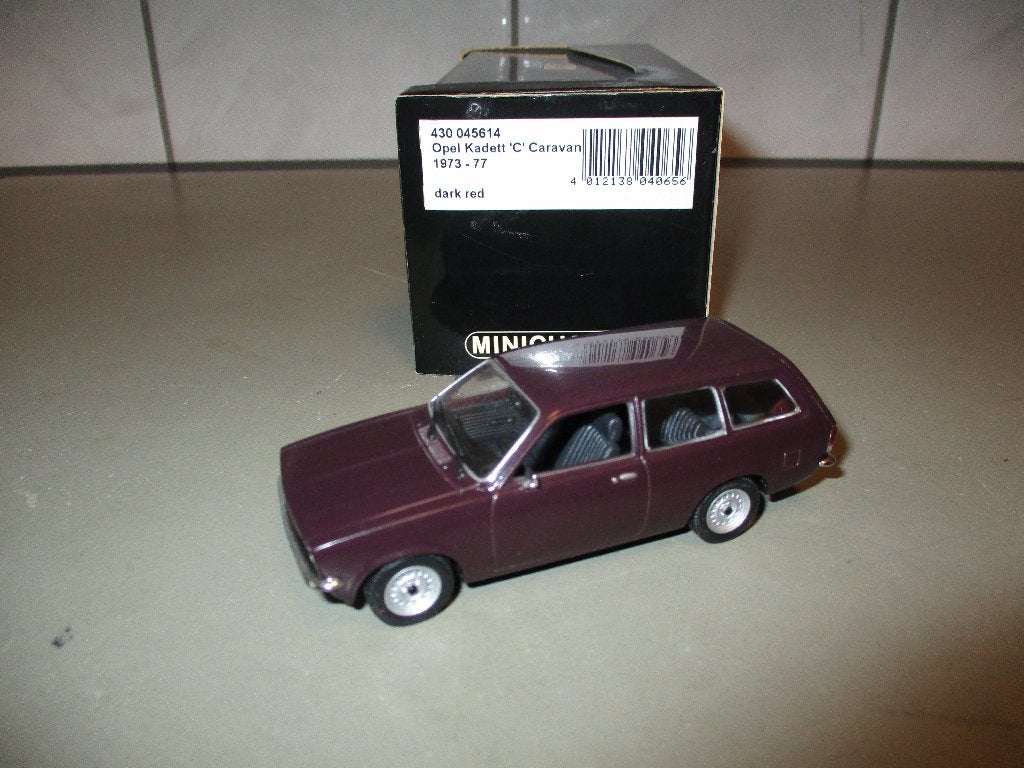 Minichamps Opel Kadett C Caravan Burgunderrot, Ophalen of Verzenden, Nieuw, Auto, MiniChamps