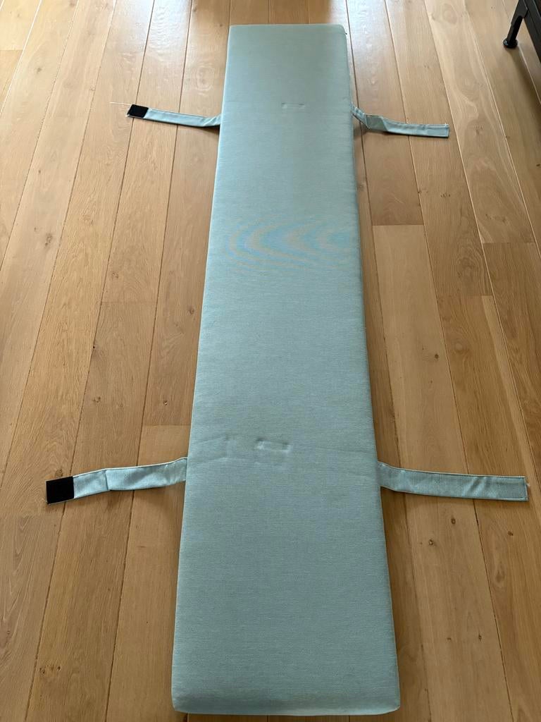 Nieuw tuinkussen op maat - 200x40x6,5 cm - Sea Green, Ophalen of Verzenden, Nieuw, Groen, Rechthoekig