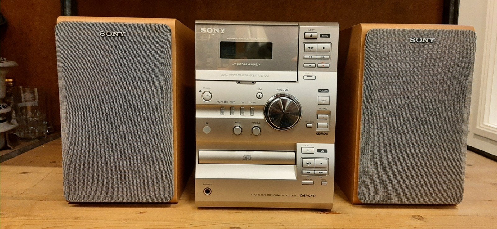 Sony CMT-CP11 Micro HiFi Component System, Ophalen, Gebruikt, Cassettedeck, Microset