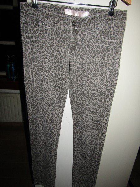 F1657 CLCT Super Luscious Dnm mt L jeans army grijs animal, Verzenden, CLCT, Zo goed als nieuw, W30 - W32 (confectie 38/40)
