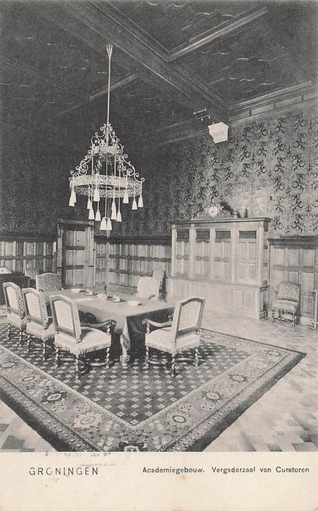 702-135-041 Groningen Academiegebouw Vergaderzaal Van Curat, Verzenden, Voor 1920, Groningen