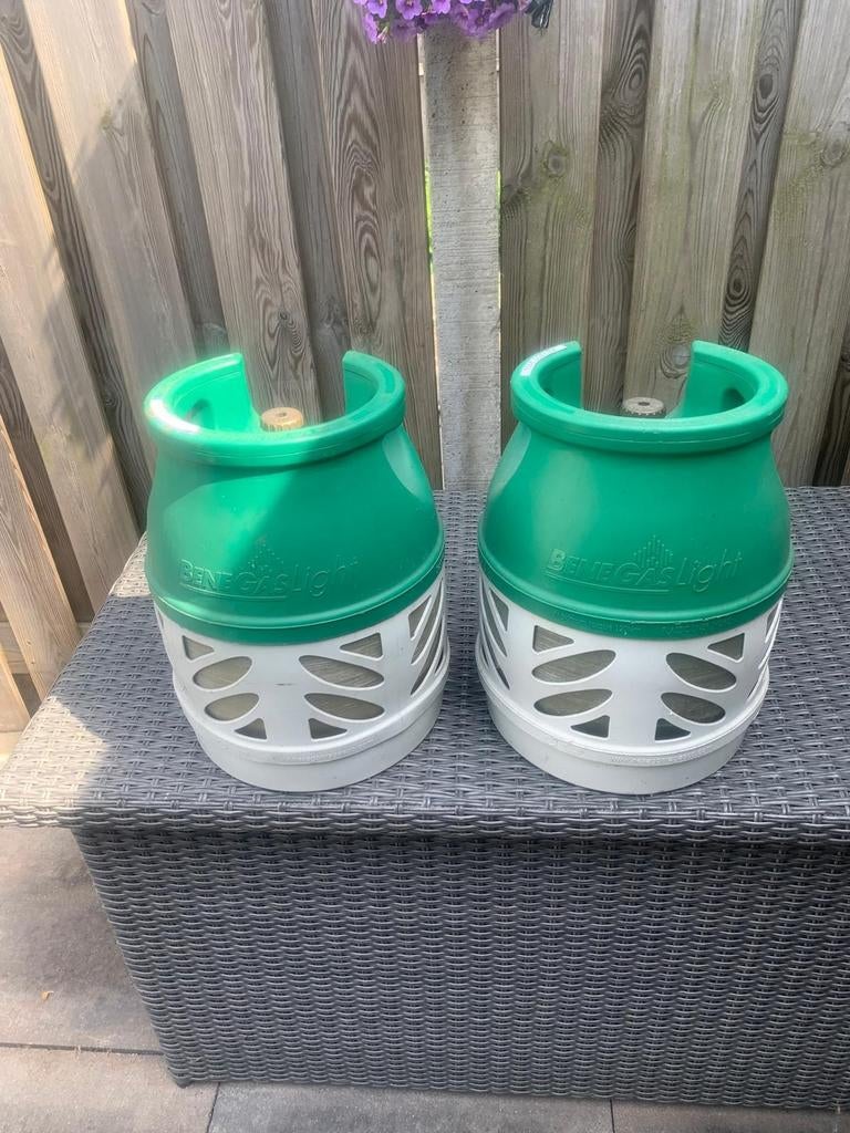 2x Benegas Light gasfles 12,5 liter(zit nog wat gas in), Ophalen of Verzenden, Gebruikt, Benegas Light