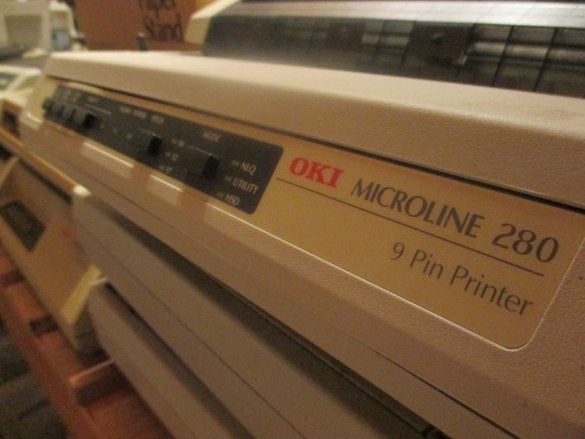 OKI ML280 ML 280 Dot Matrix Line Printer Parallel + Serieel, Niet ingevuld, Gebruikt, Matrix-printer, Printer