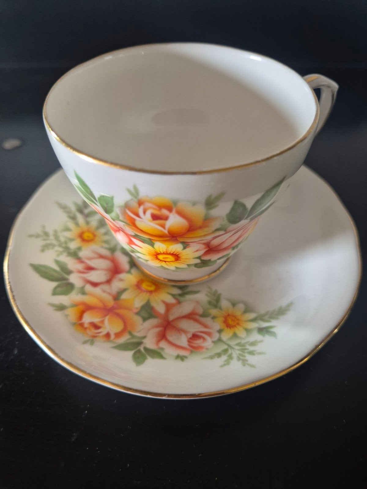 Duchess bone china porselein, Ophalen of Verzenden, Gebruikt, Porselein, Kop en/of schotel