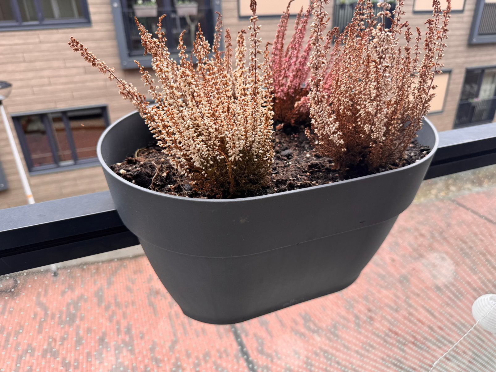 3x balkonplantenbak Elho, Tuin en Terras, Ophalen, Kunststof, Minder dan 30 cm, Balkon