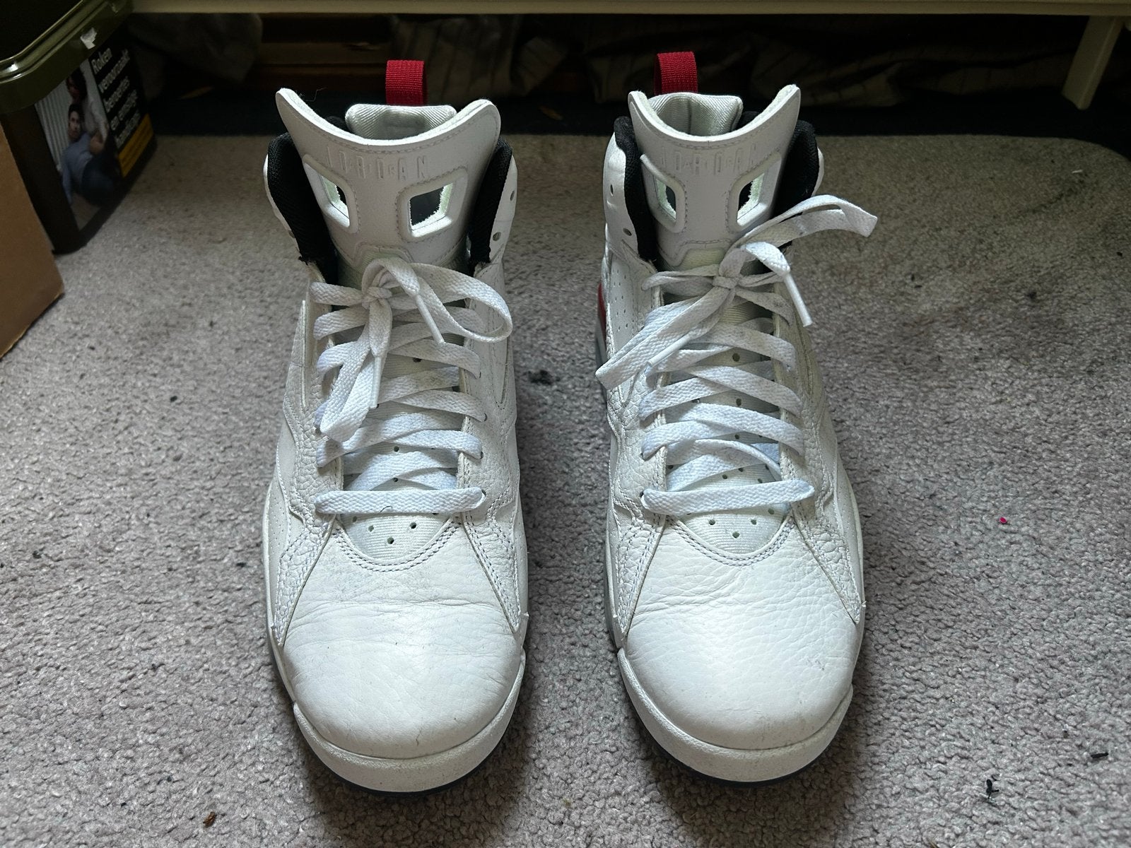 JORDAN FLIGHT Sneakers - Maat 45,5 EU, Ophalen of Verzenden, Gedragen, Wit, Sneakers of Gympen