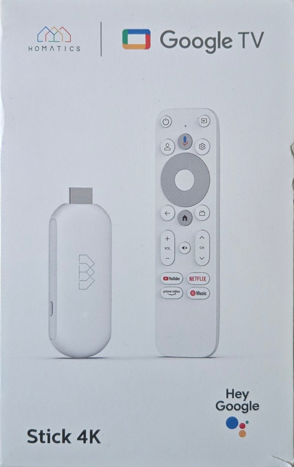 Homatics Google TV Stick 4K – 32GB – Chromecast – afstandsbe, Computers en Software, Ophalen of Verzenden, Nieuw
