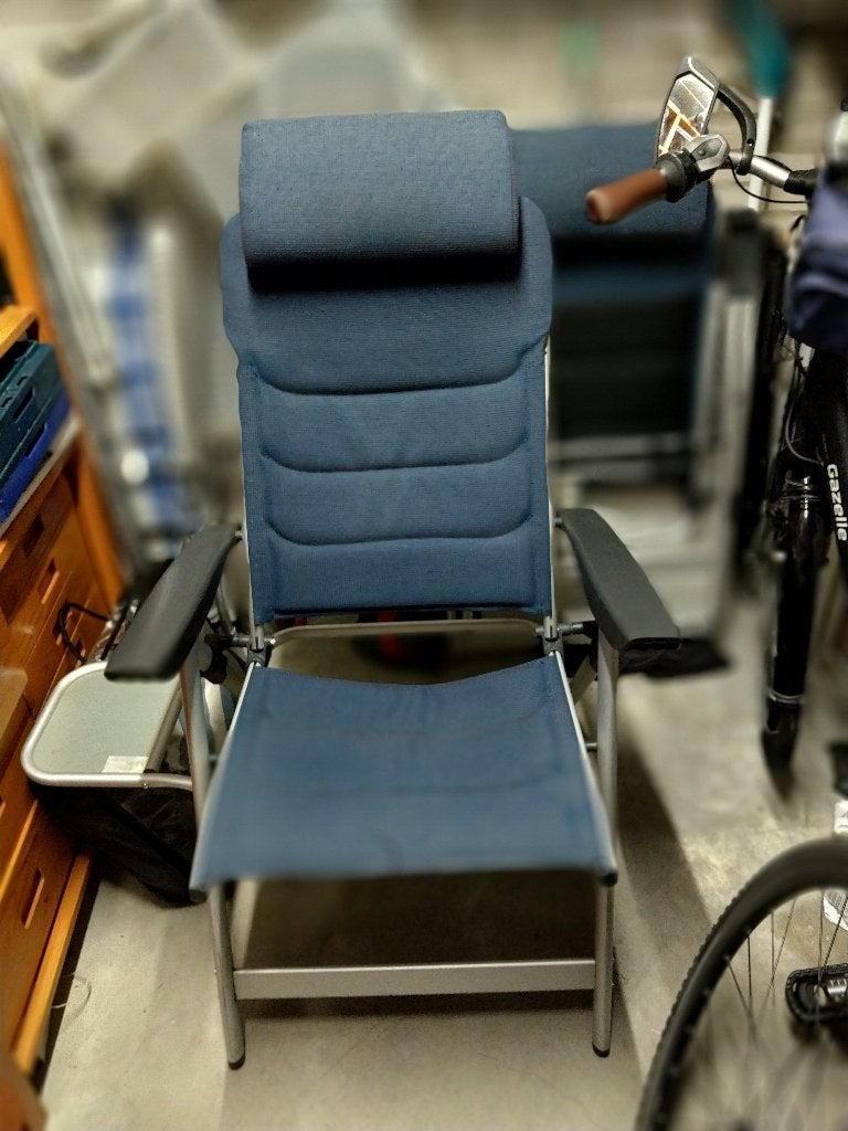 Camping stoelen + campingtafel, Ophalen, Gebruikt, Campingstoel