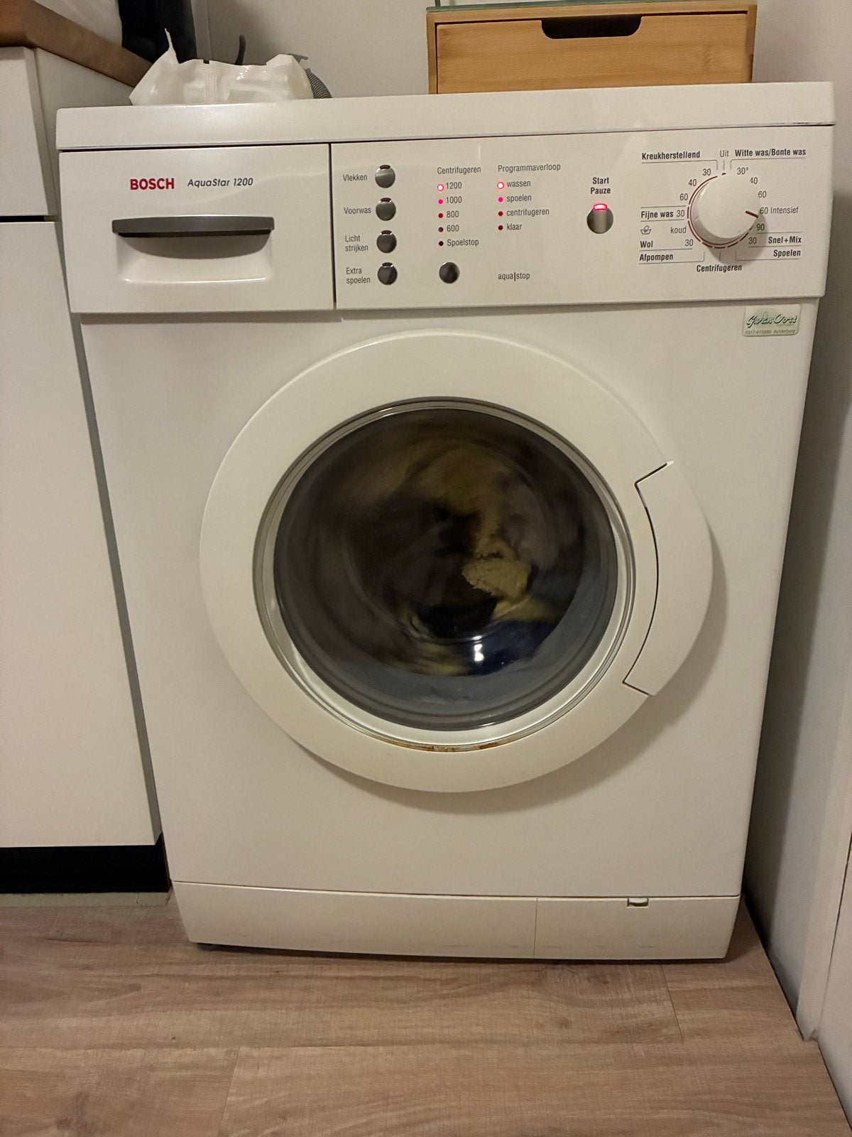Bosch AquaStar 1200 Wasmachine - Werkt perfect!