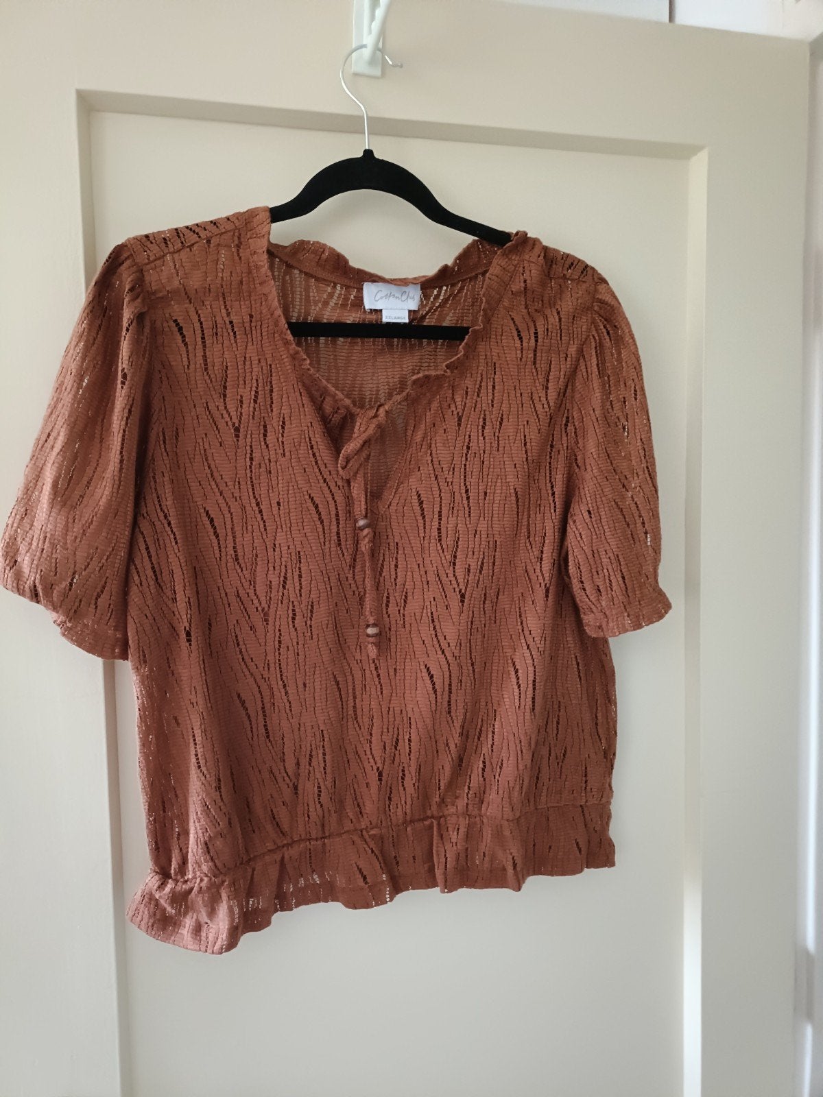 NIEUWE TOP VAN COTTON CLUB, Bruin, Maat 42/44 (L), Nieuw, Ophalen of Verzenden